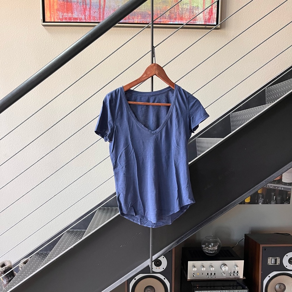 Blue Love V-Neck T-Shirt